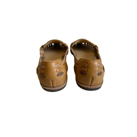 Nisolo Women's Huarche Sandals Saddle Brown Colorblock 6 NEW - Picture 5 of 8